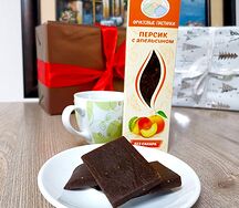 Фруктовые пастилки без сахара персик с апельсином