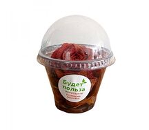 Набор пастилы и фрипсов с цветком в стакане