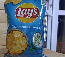 Чипсы Лэйс Сметана и зелень