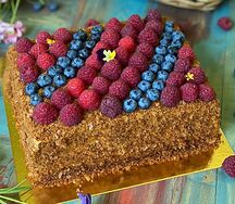 Карамельно-медовый торт