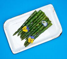 Спаржа гриль