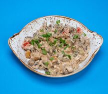 Говядина в сливочном соусе