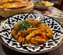 Удон с курицей