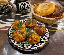 Манты жареные