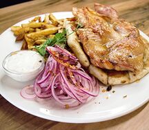 Димлени Пилечи Батак и картофель фри