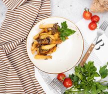 Картофель жаренный с грибами