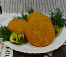 Котлета чеддер куриная