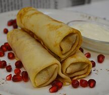 Блинчики с творогом