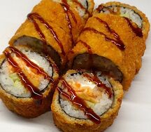 Жареный посейдон Лосось-креветка