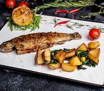 Форель на гриле