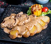 Телятина в сливочном соусе