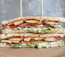 Сэндвич с курицей и сыром