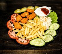 Наггетсы с гарниром халяль