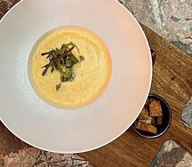 Сырный супчик с гренками