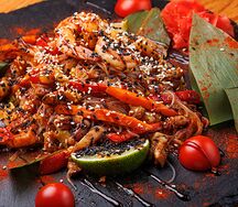 Удон с говядиной