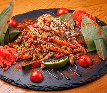 Удон с курицей