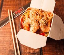 Фунчоза с креветками