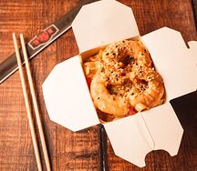 Удон с креветками