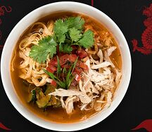 Суп Кукси холодный с курицей