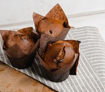 Шоколадный маффин без глютена