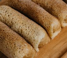 Блинчики с творогом без глютена