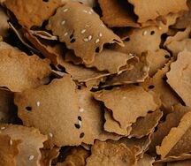 Крекер соленый из зеленой гречки без глютена