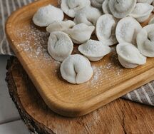 Пельмени с сыром тофу без глютена