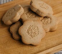 Печенье из зеленой гречки с сахаром без глютена