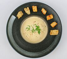 Сливочный суп с лососем