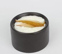 Каша рисовая с карамелизированной грушей