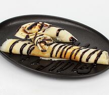 Блины с нутеллой и бананом