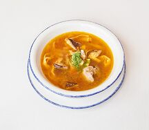 Суп с куриными потрошками