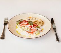 Краб и авокадо