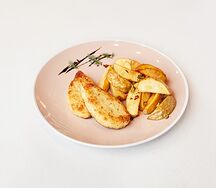 Котлетки рыбные с картофелем по-деревенски