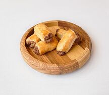 Мини-пирожки слоёные с мясом