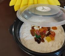 Каша овсяная на молоке с бананом