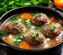 Суп с фрикадельками