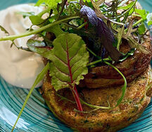 Оладьи из кабачков со сметаной