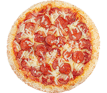 Пепперони на пышном тесте