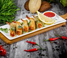 Креветки в фило тесте