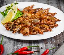 Креветки жареные