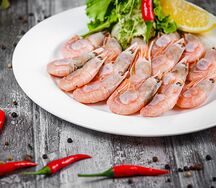 Креветки отварные