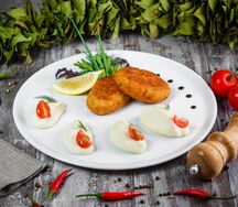 Рыбные котлеты с картофельным пюре