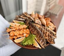 Форель на мангале