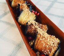 Баклажановые рулетики