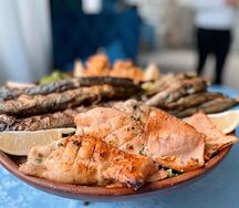 Карп на мангале