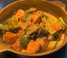 Жаркое из лосося