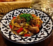 Удон с бараниной