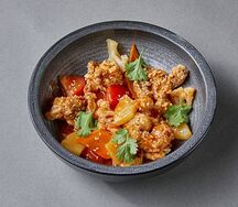 Хрустящая свинина в кисло-сладком соусе