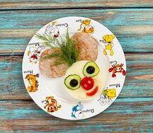 Куриные котлетки с картофельным пюре